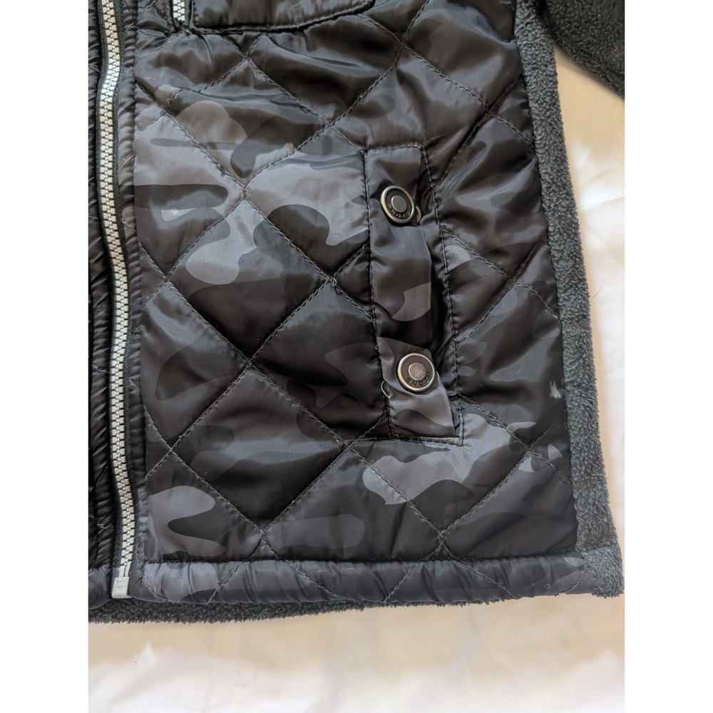 Snozu Youth Small Gray/Camp Full Zip Fleece Jacket - Picture 3 of 8